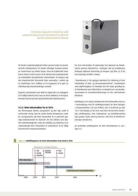 Brint og brÃ¦ndselsceller til transport i Danmark - Strategi 2008-2025