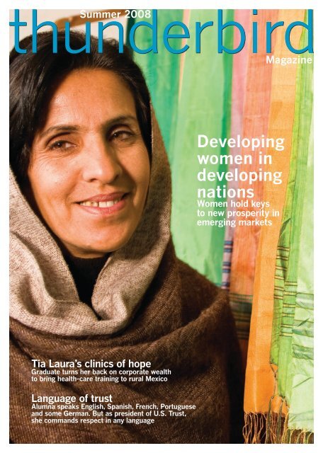 Developing women in developing nations - Thunderbird Magazine ...