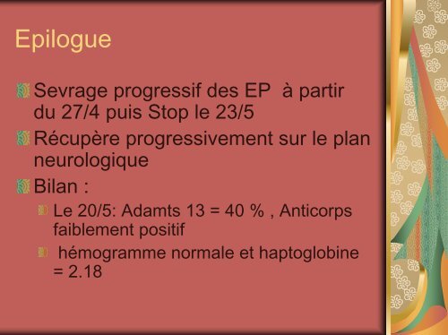 Complications neurologiques des Microangiopathies Thrombotiques