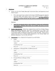 CONTRACT COMPLIANCE REPORT FORM CC-1 I ... - City of Omaha