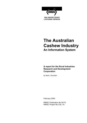 The Australian Cashew Industry - Bad Request