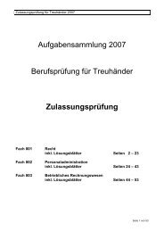 Prüfungsaufgaben ZLP 2007 - treuhandbranche.ch