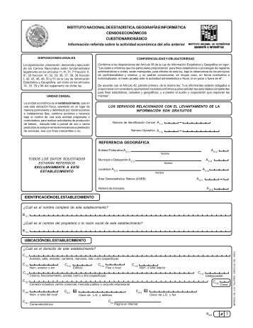 Cuestionario básico - Inegi