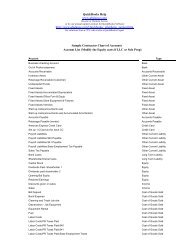 Sample Contractor Chart of Accounts - QBalance.com