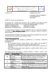Scrutini primo quadrimestre - Circolo didattico Legnago 1
