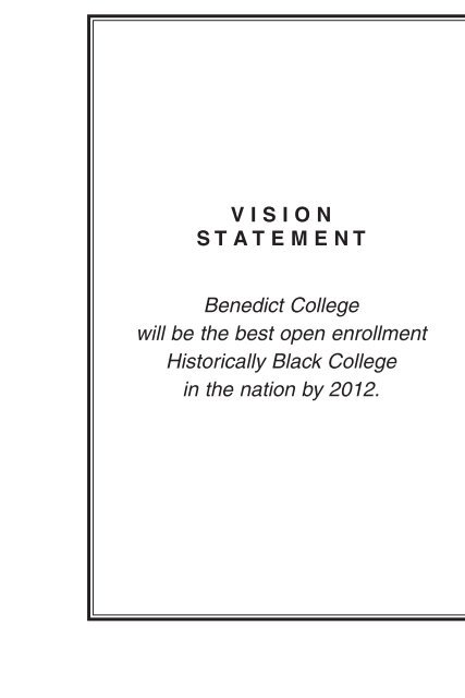 2009-2011 - Benedict College