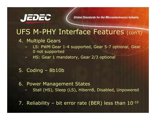 UFS UniPro and PHY Tutorial - Arasan