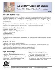 Adult Day Care Fact Sheet - National Food Service Management ...