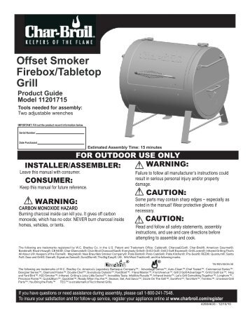 Offset Smoker Firebox/Tabletop Grill - Brandsmart USA