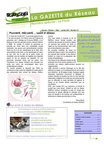 Gazette nÂ°19 - Ireps Aquitaine