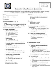 Student Handbook - Christendom College