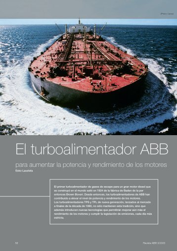 El turboalimentador ABB