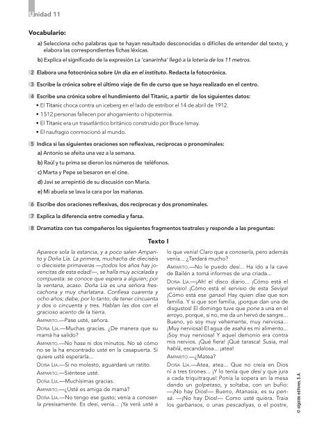 Propuesta DidÃ¡ctica Unidad 11. Lengua castellana y ... - Algaida