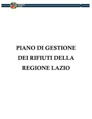 PIANO DI GESTIONE DEI RIFIUTI DELLA REGIONE LAZIO - CAL
