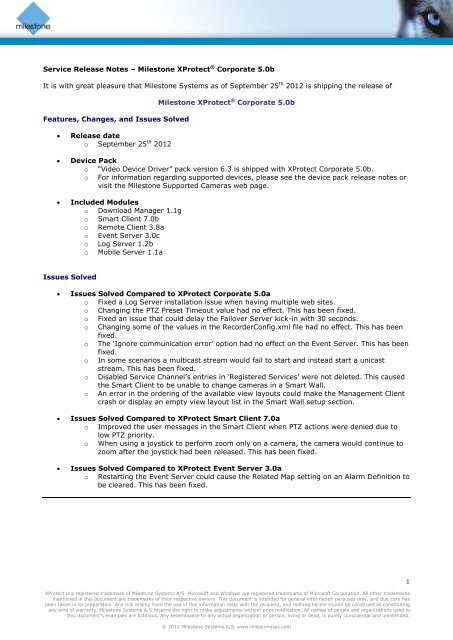 Milestone XProtect Corporate 5.0b