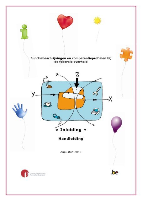 Functiebeschrijvingen en competentieprofielen: Inleiding - Fedweb