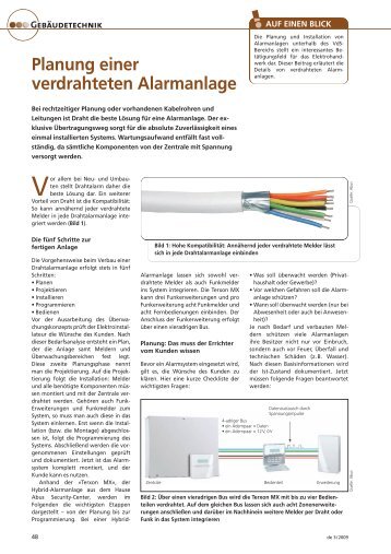 Planung einer verdrahteten Alarmanlage - ABUS Security-Center