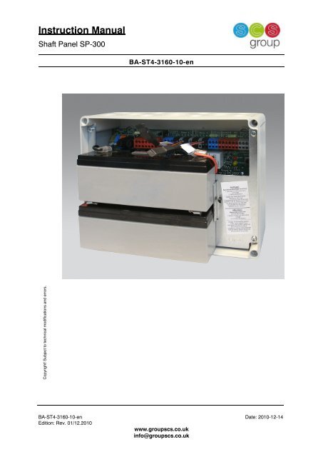 Instruction Manual - Simon RWA