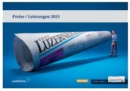Preise / Leistungen 2013 - Neue Luzerner Zeitung