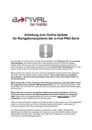 Anleitung zum Online-Update - A-rival