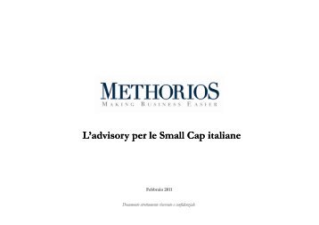 L'advisory per le Small Cap italiane L advisory per le Small Cap ...