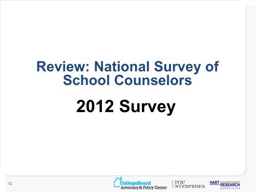 Findings from the 2012 National Survey of School Counselors