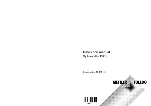 Instruction manual - Mettler-Toledo