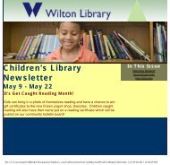 Children's Library Newsletter - Wilton Library