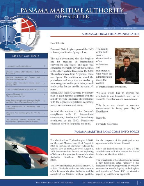 panama maritime authority newsletter