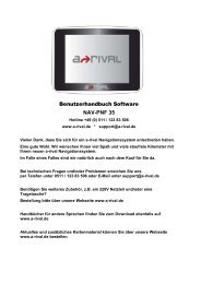 Benutzerhandbuch Software NAV-PNF 35 - A-rival
