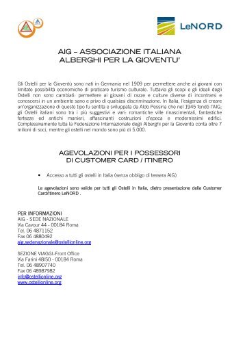 AIG â ASSOCIAZIONE ITALIANA - FNM