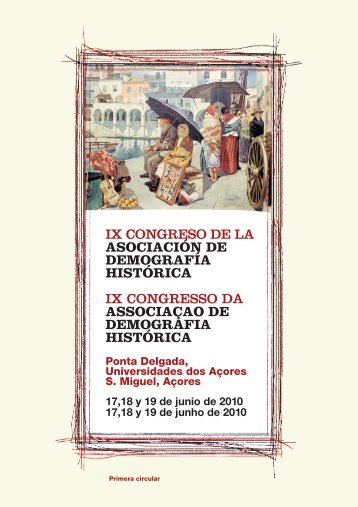 ix congreso de la asociaciÃ³n de demografÃ­a histÃ³rica ix congresso ...