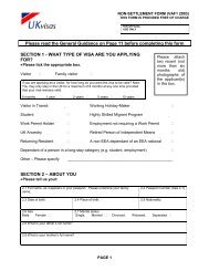 WHAT TYPE OF VISA ARE YOU APPLYING FOR? - Visas Zone