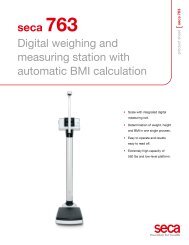 Seca 763 Digital Column Scale Brochure - MedSupplier.com