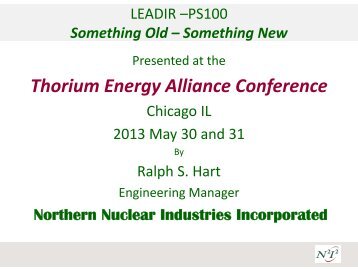 Something New - Thorium Energy Alliance