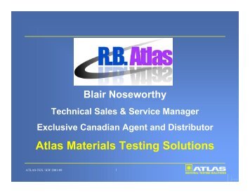 Atlas Materials Testing Solutions - The Institute of Textile Science