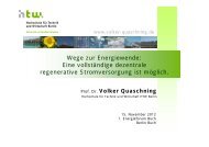 Wege zur Energiewende - Volker Quaschning