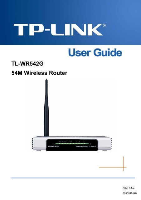 TL-WR542G 54M Wireless Router - TP-Link