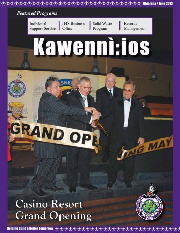 KawennÃ¬:ios Newsletter - OhiarÃ­:hi / June - Saint Regis Mohawk Tribe