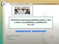 PrÃ­spevok Margity BaroÅ¡ovej - InÅ¡titÃºt pre vÃ½skum prÃ¡ce a rodiny