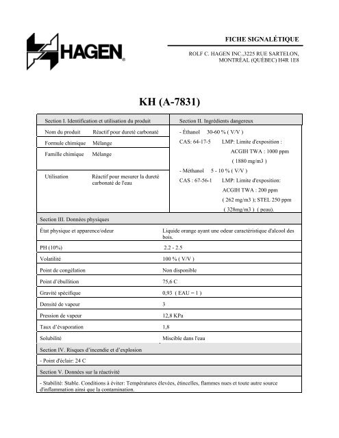 KH (A-7831) - Rolf C. Hagen Inc.