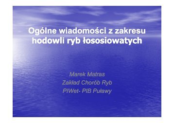 ogÃ³lne wiadomoÅci z zakresu hodowli ryb Åososiowatych [pdf]