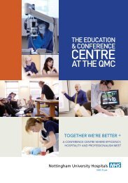 our current Brochure - Nottingham University Hospitals NHS Trust