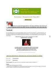 Newsletter / Monatsbericht Mai 2013 Nachruf: - ANUAS e.V.