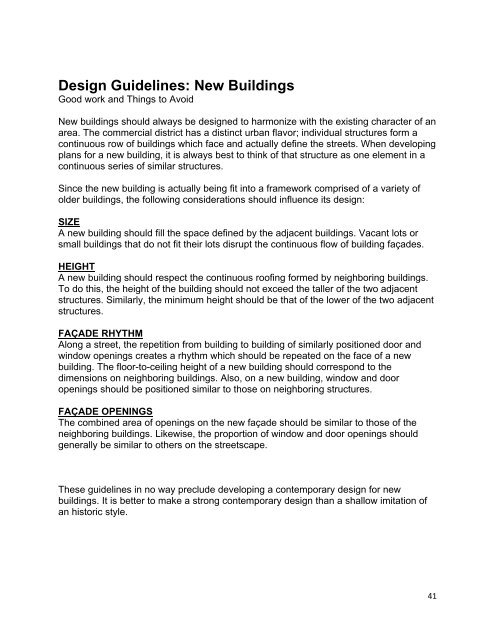 The Hull Historic District Design Guidelines - Town of Hull