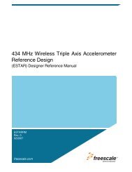 ESTARRM 434 MHz Wireless Triple Axis Accelerometer ... - Freescale