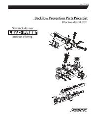 Backflow Prevention Parts Price List - Watts Water Technologies, Inc.