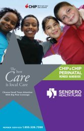 is local Care - Sendero Health Plans