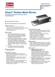 Elasto®-Rubber-Metal Blocks - G+H Schallschutz