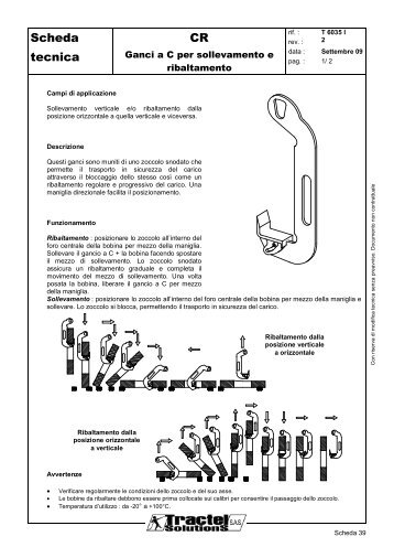 Carichi diversi - Tractel